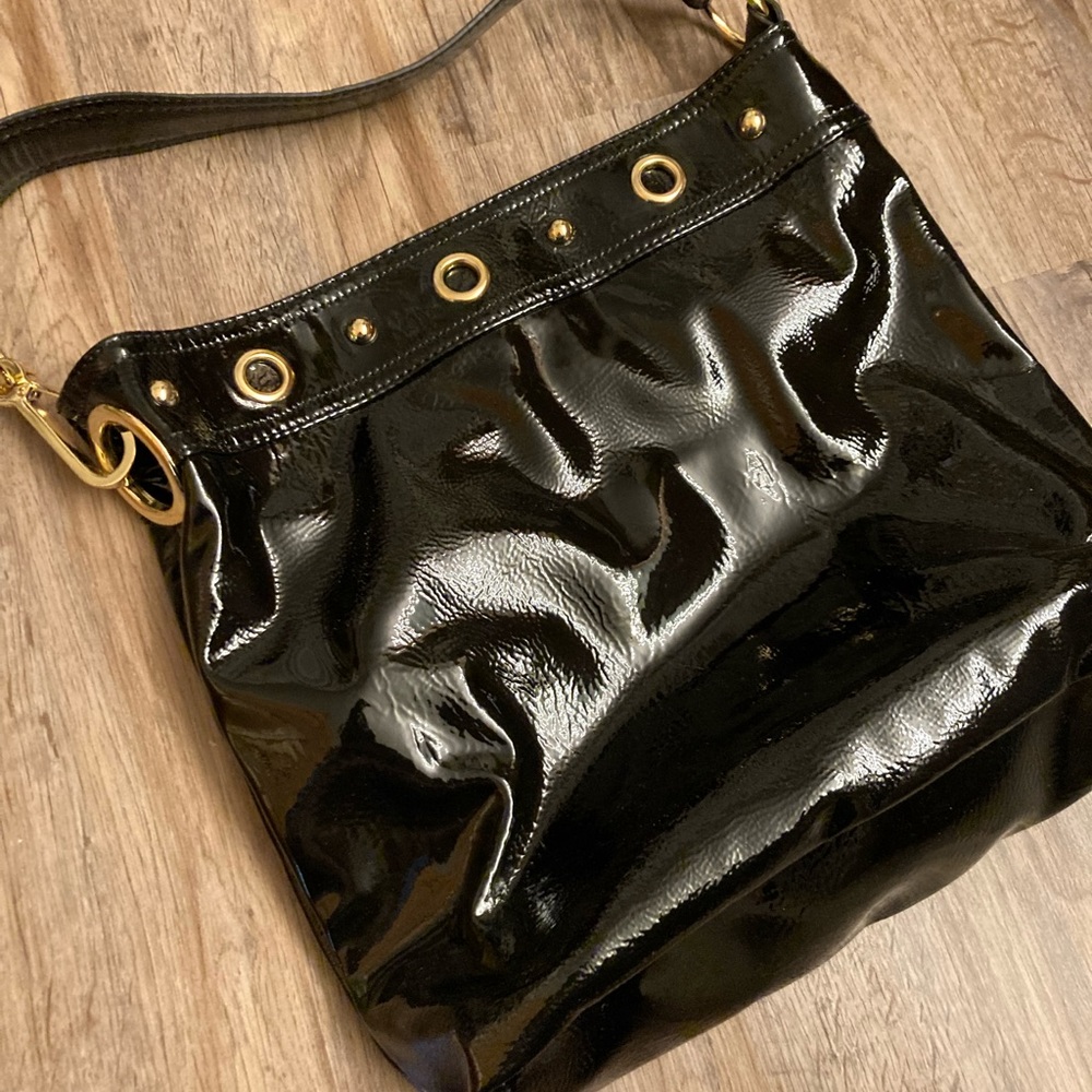 Carlos Patent Handbag